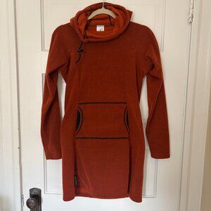 Melanzana V1 Microgrid Dress - Small - Rust